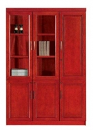 S015 wall unit with two glass doors and one wooden door  2000hx1350w